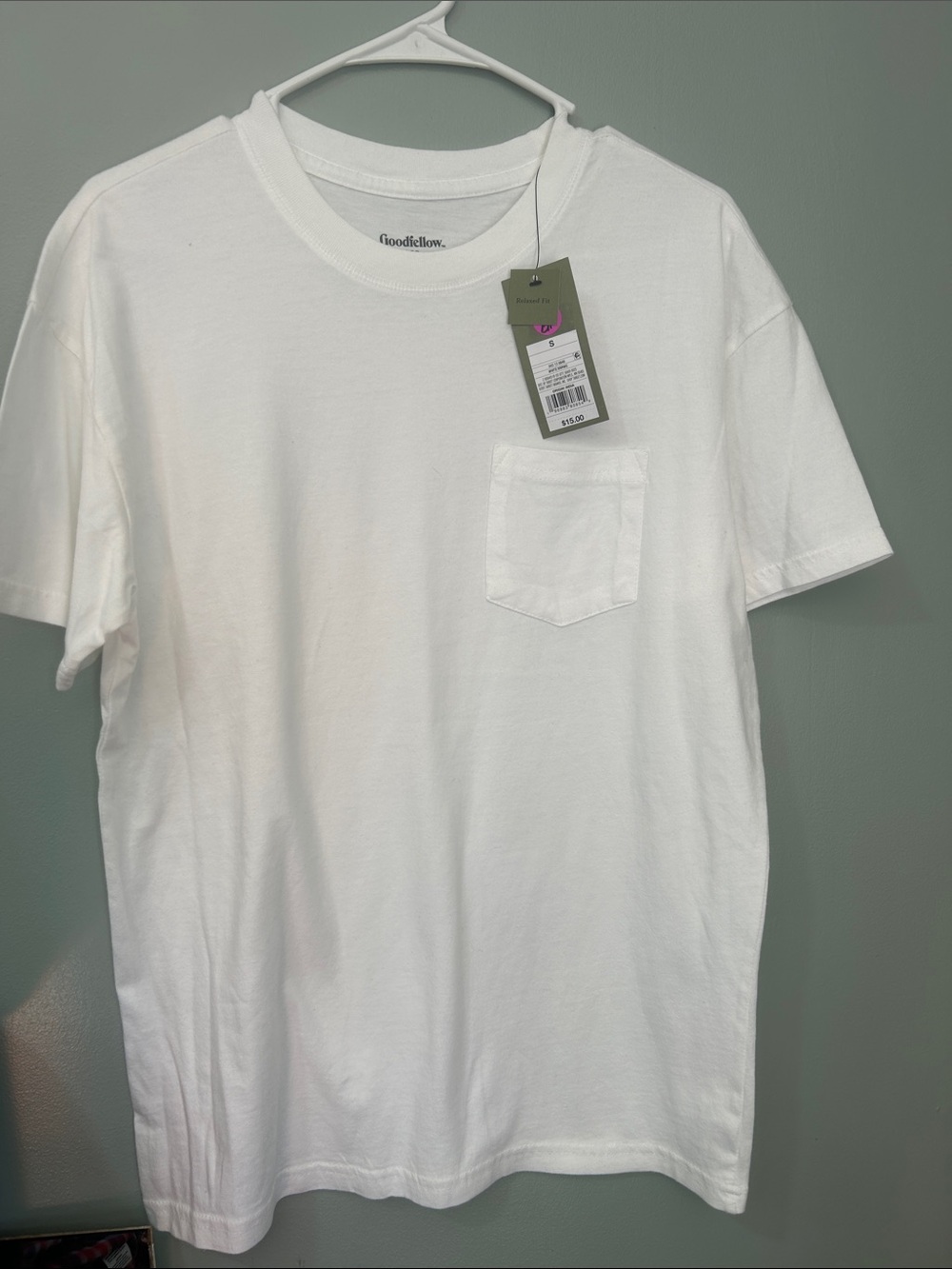Goodfellow & Co White Short Sleeve Pocket Tee